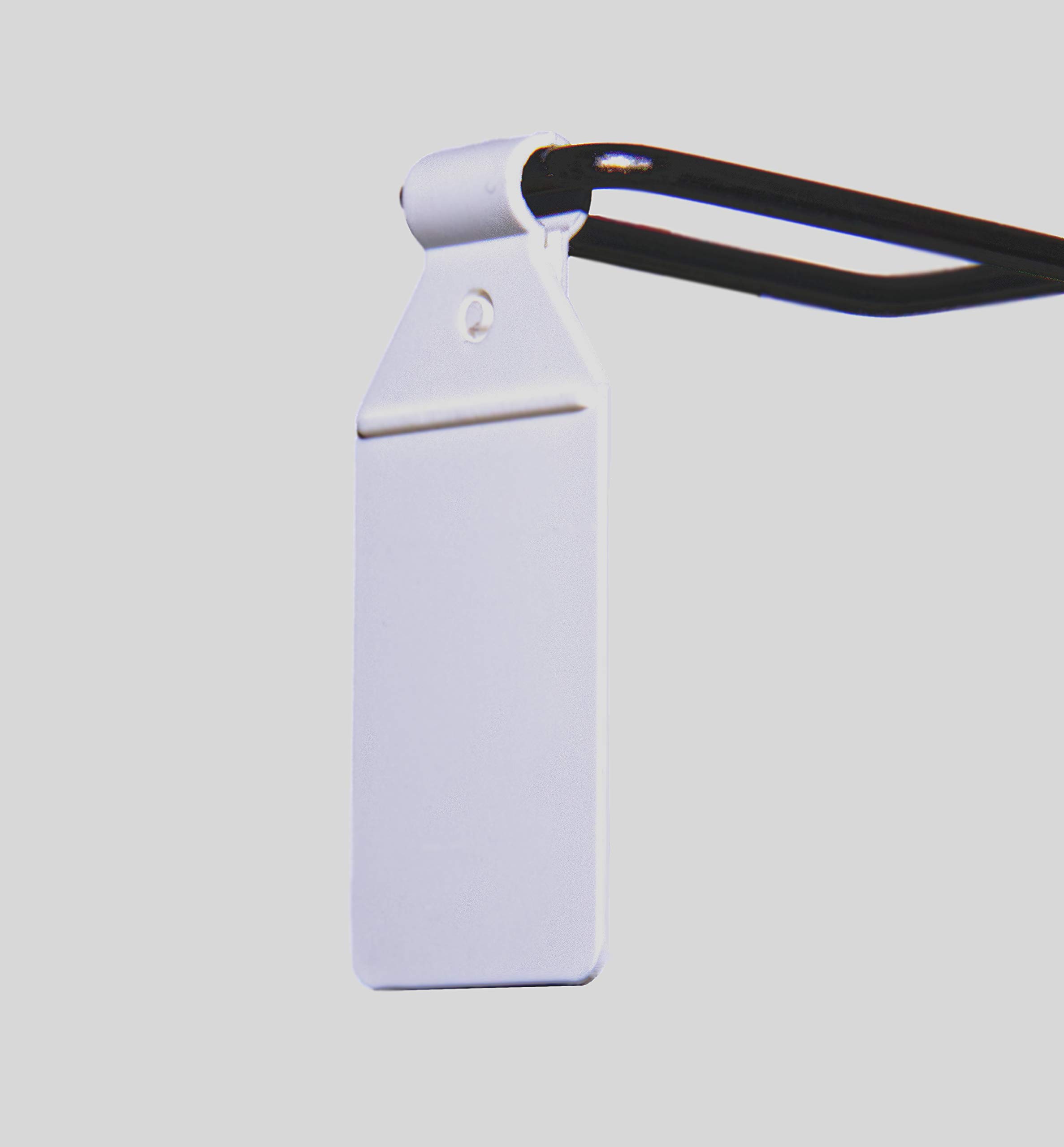 Nachrüstfahne/Preisfahne/Pendeltasche 27x27mm mit Steg mit Clipverschluss 4,8 mm für Lochwandhaken - 100 Stück (27 x 27 mm)