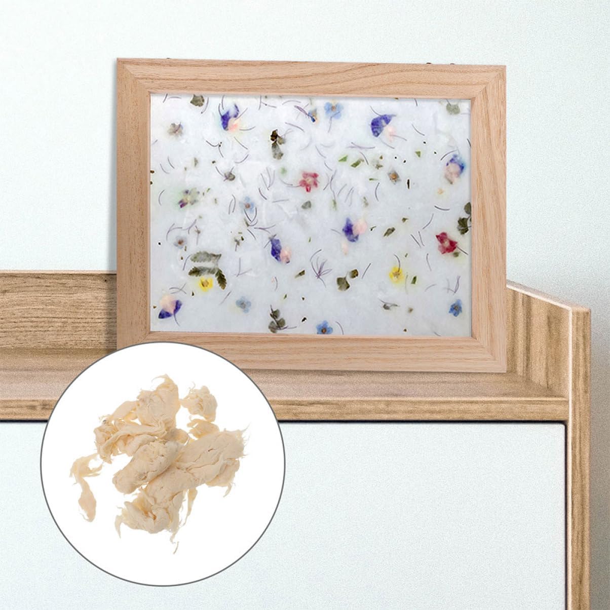 Beatifufu 2pack Decoupage DIY Cardstock Paper Handmade Paper Pulp Textured Craft Supplies Pack