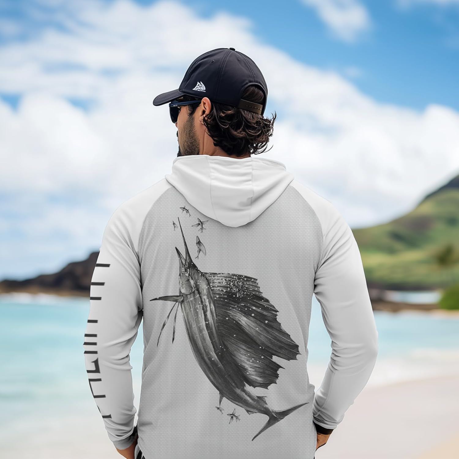 Palmyth Fishing Hoodie for Men UPF 50+ Sun Protection Long Sleeve UV Shirts Breathable Quick-Dry - Image 2
