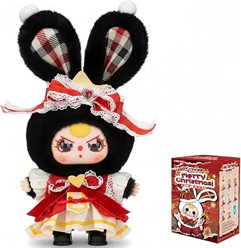 Baby Three Blind Box, Baby Three Merry Christmas Series, Kawaii Mystery Box Collectible Figures for Gifts, Single Box 1 of 9 Possible Styles