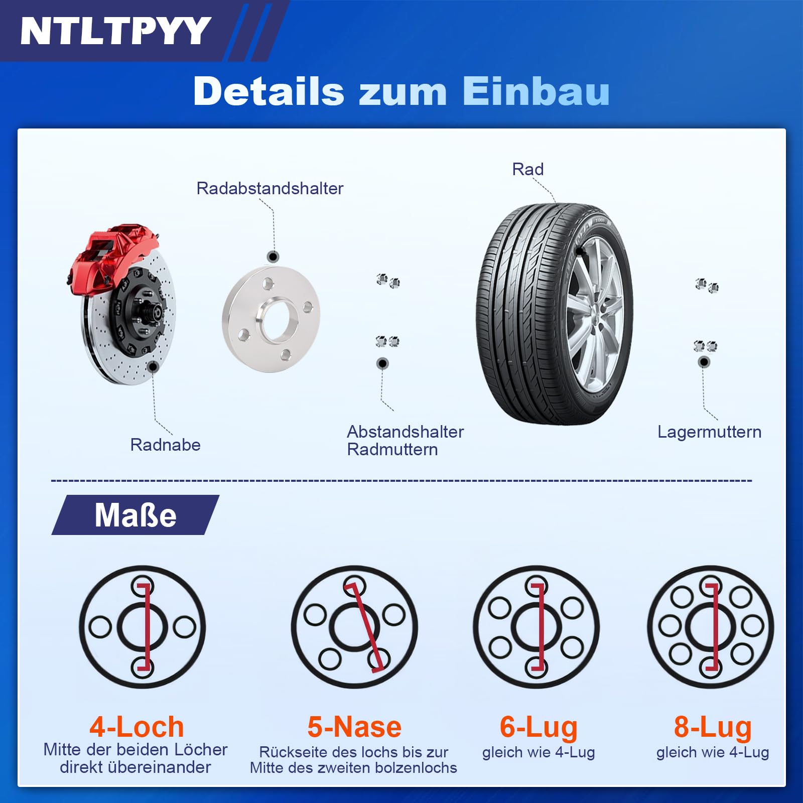 4x100mm Spurverbreiterung, 2pcs 15mm Spurplatten für E30 BMW 318i 325i 325e VW Golf Jetta Audi, M12x1.5 Stehbolzen & Nabenbohrung 57.1mm