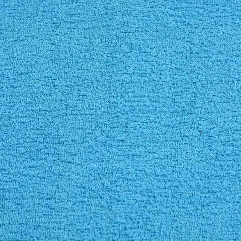 Gästetücher FROGN 2 Stück Türkis 30x50 cm 360 g/m² Baumwolle Oeko-TEX Standard 100 saugfähig mit Schlaufe, maschinenwaschbar für Bad, Küche, Sauna, Sport und Wellness