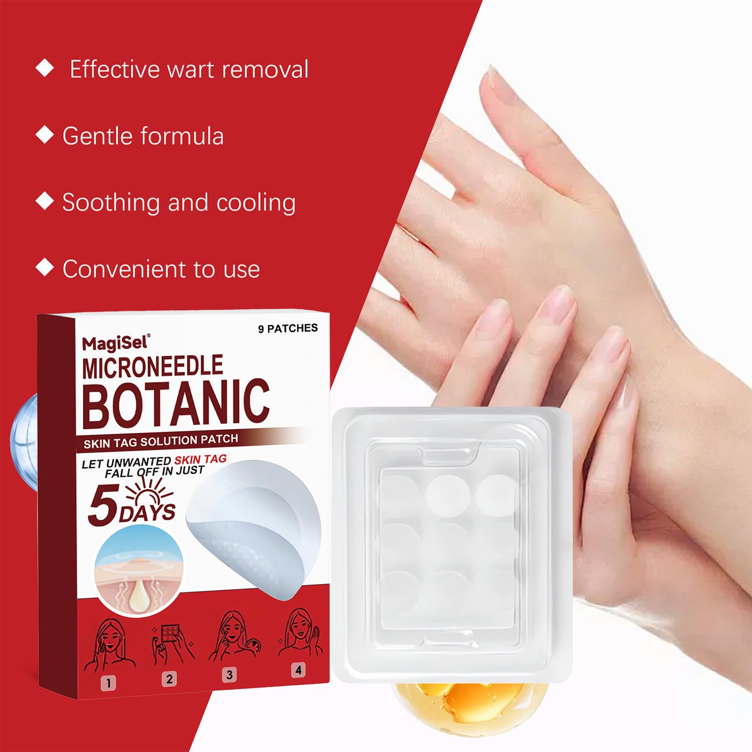 Skin Tag Removal Patches, Skin Tag Remover, Rimozione di Talpe, Acne Patch, Rimozione di Verruche, Patch per la Riparazione e Trattamento Della Pelle, Per uomini e donne 81Pezzi