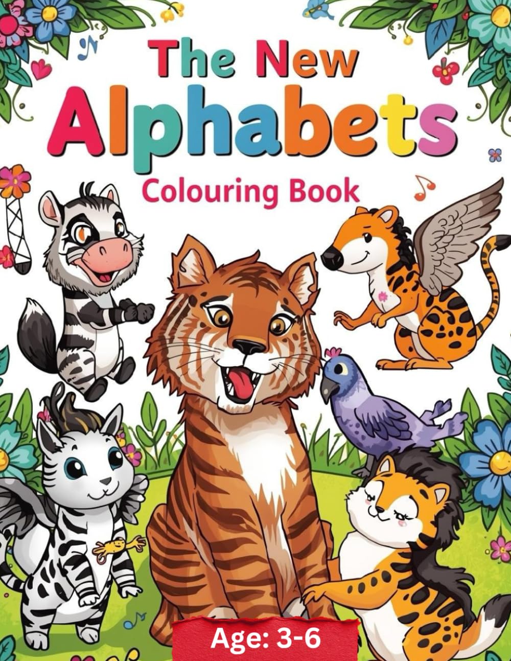 The New Alphabet: Colouring Book for kids (Ages 3 to 6)