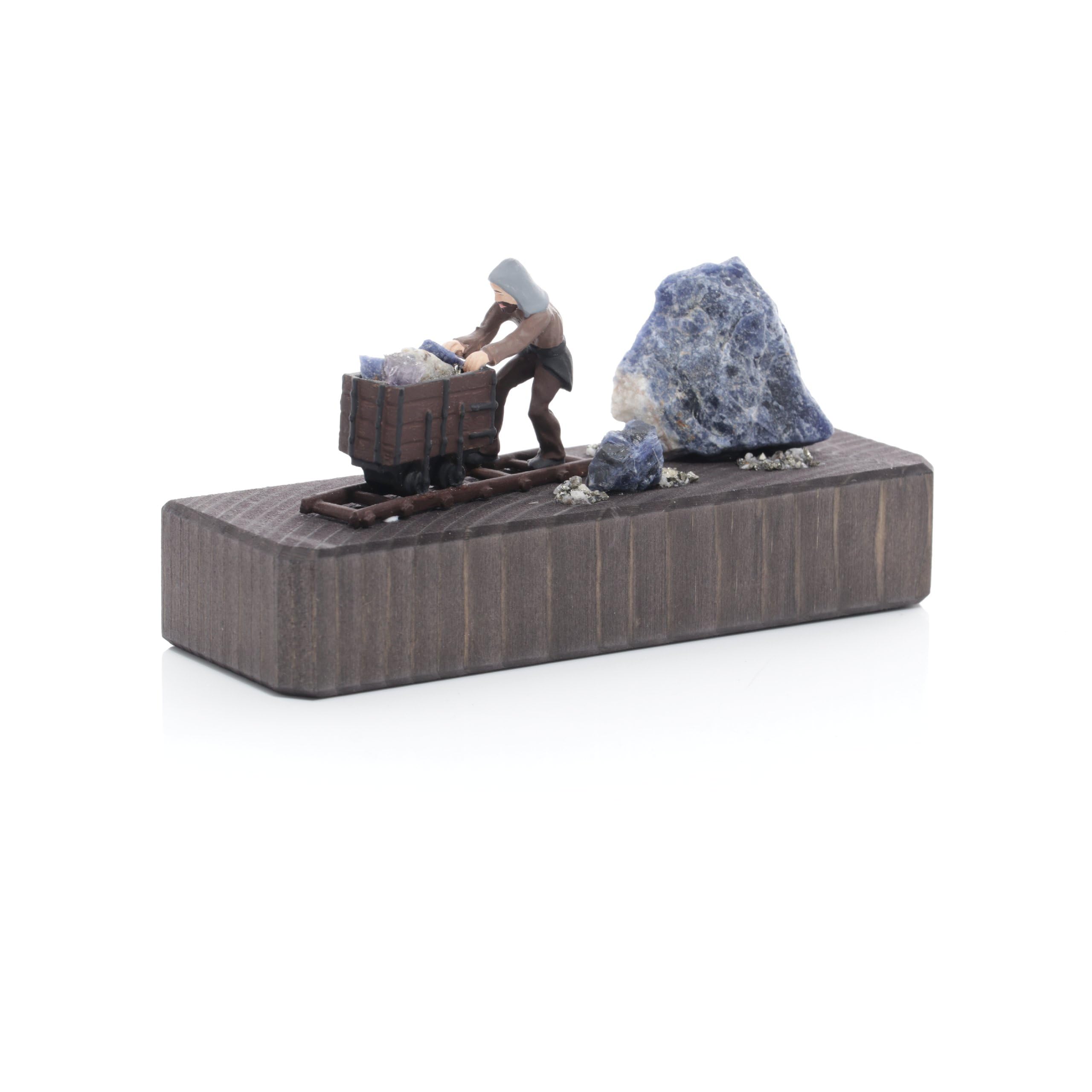 Minibergwerk Peau à chasse multicolore et pierres précieuses décoratives 2,5x13x4,5 cm