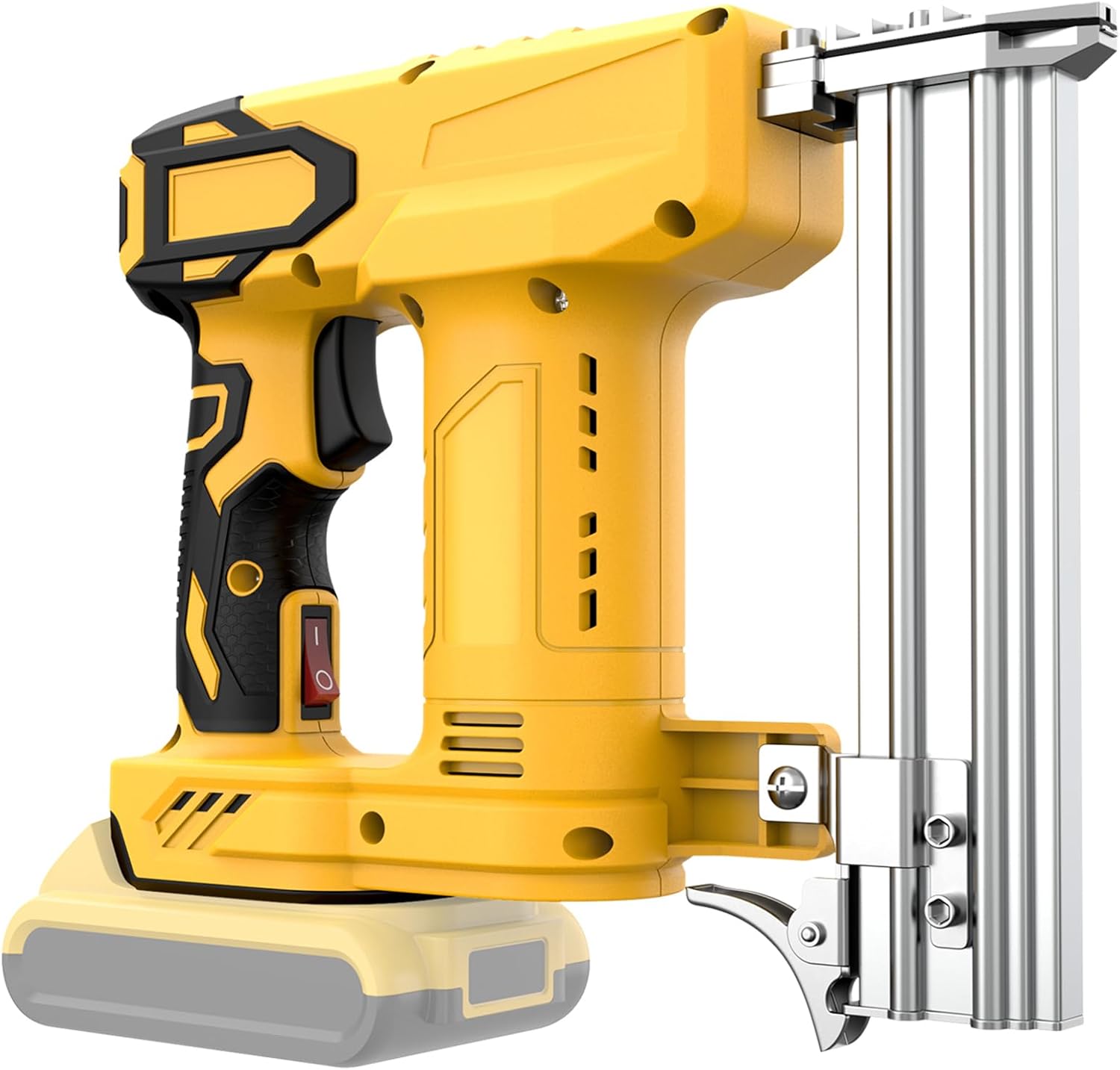 18 Gauge Cordless Brad Nailer Compatible with Dewalt 20V Battery (Not Included), Nail Gun/Staple Gun Battery Powered with 2000 Nails, Drives up to 1-1/4in Nails & Crown 7/8in Staples