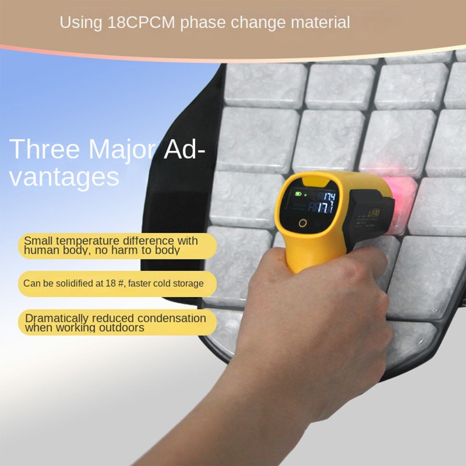 Kamizelka chłodząca Odzież bez rękawów | Kurtka chłodząca do Biegania, Pieszych Wędrówek, Biwakowania, Uprawiania Sportu, Spacerów, Pracy, Prac Budowlanych, na