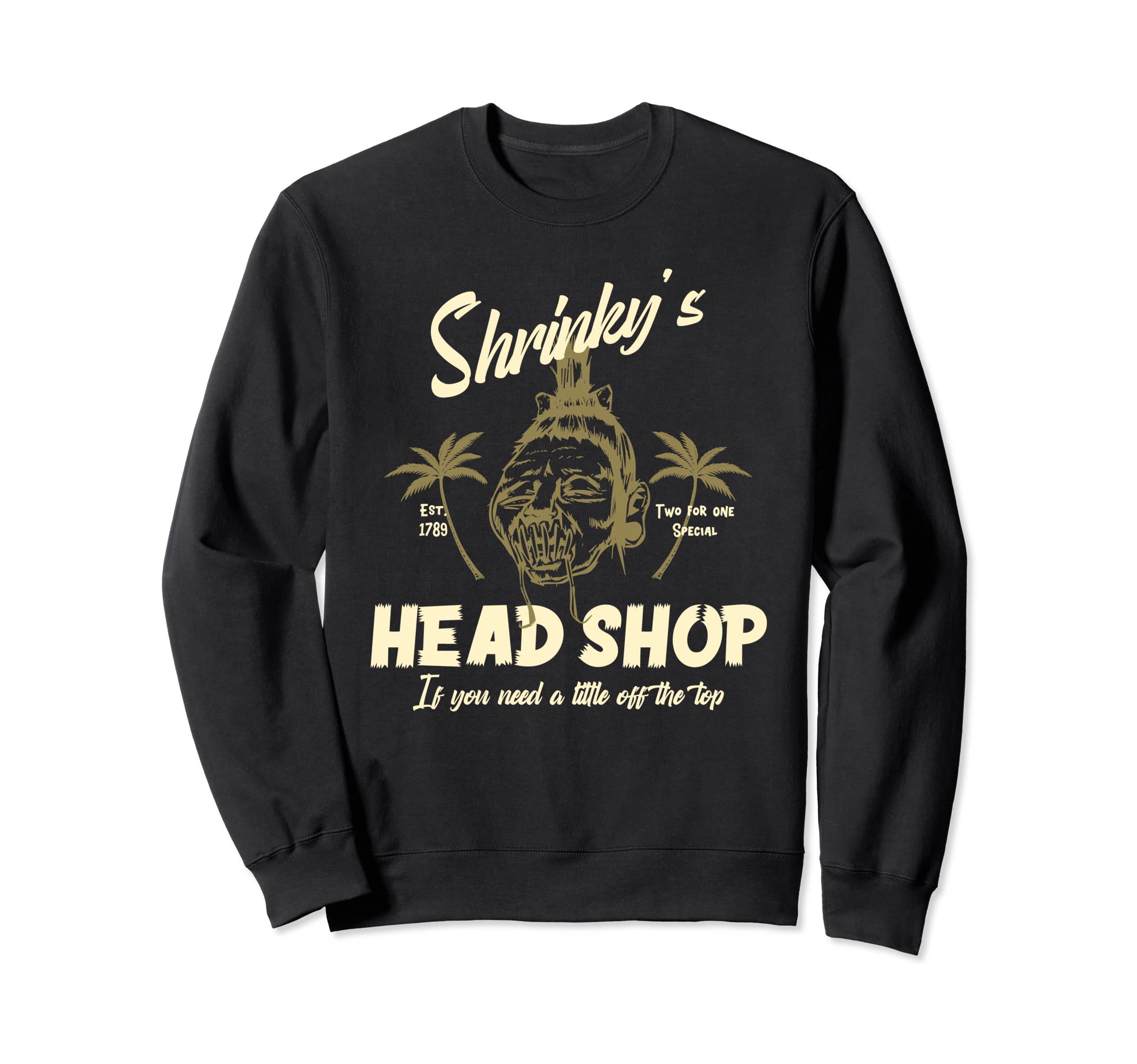 Psychobilly Shrunken Head Horror Sweatshirt