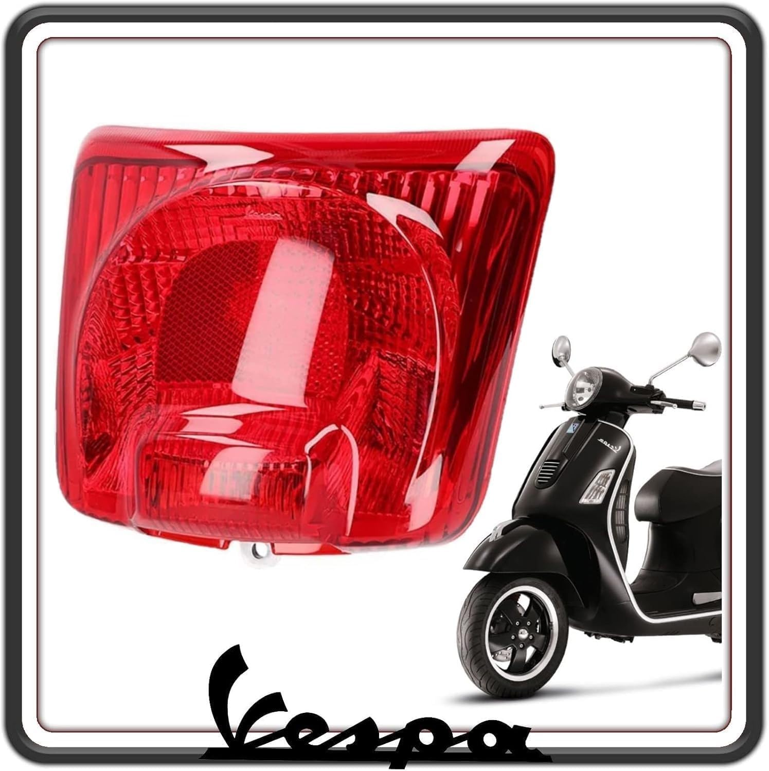 PIAGGIO FANALE STOP FARO POSTERIORE COMPLETO VESPA GTS ORIGINALE (LA COMPATIBILITA' DEI MODELLI E' RIPORTATA NELLA DESCRIZIONE DELL'ARTICOLO).