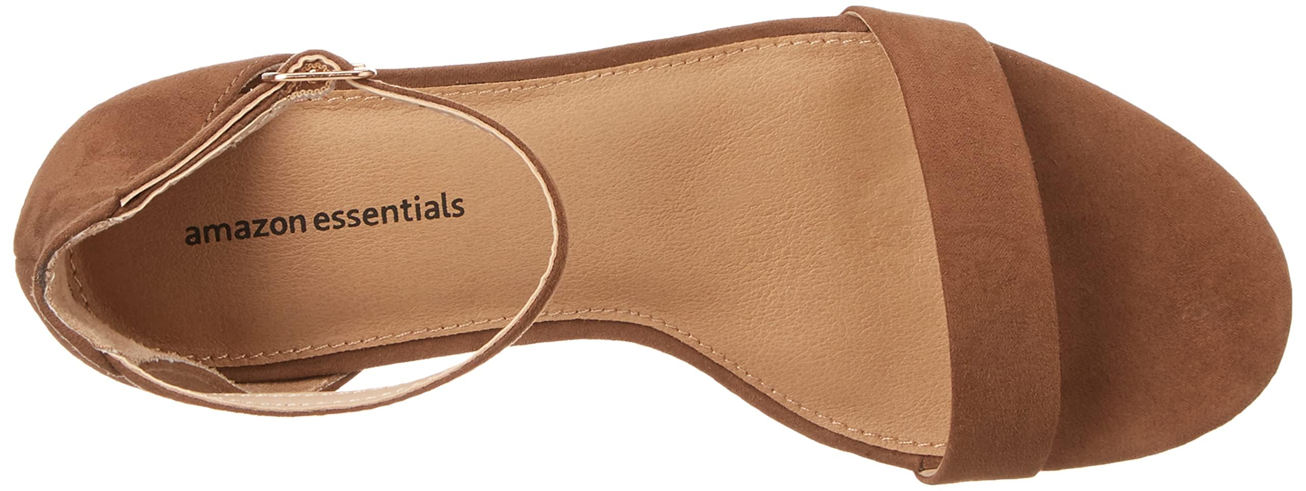 Amazon Essentials Sandali con Tacco e Due Cinturini Donna
