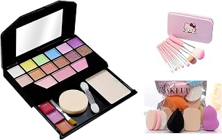 TYAGEN-II 6171 Color Icon Makeup Kit For Girls + 7 Pcs Makeup Brush Set + ProTya Beauty Blender Puff Price In India