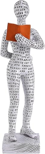 Vista 45 de GRAPMKTG Decoración para el hogar, lectura de pulpa, estatua de pensador, escultura estética, decoración de habitación, decoración abstracta moderna