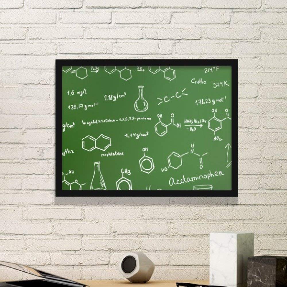 Illustration moléculaire de chimie organique pour décoration de bureau d'étudiant et studio