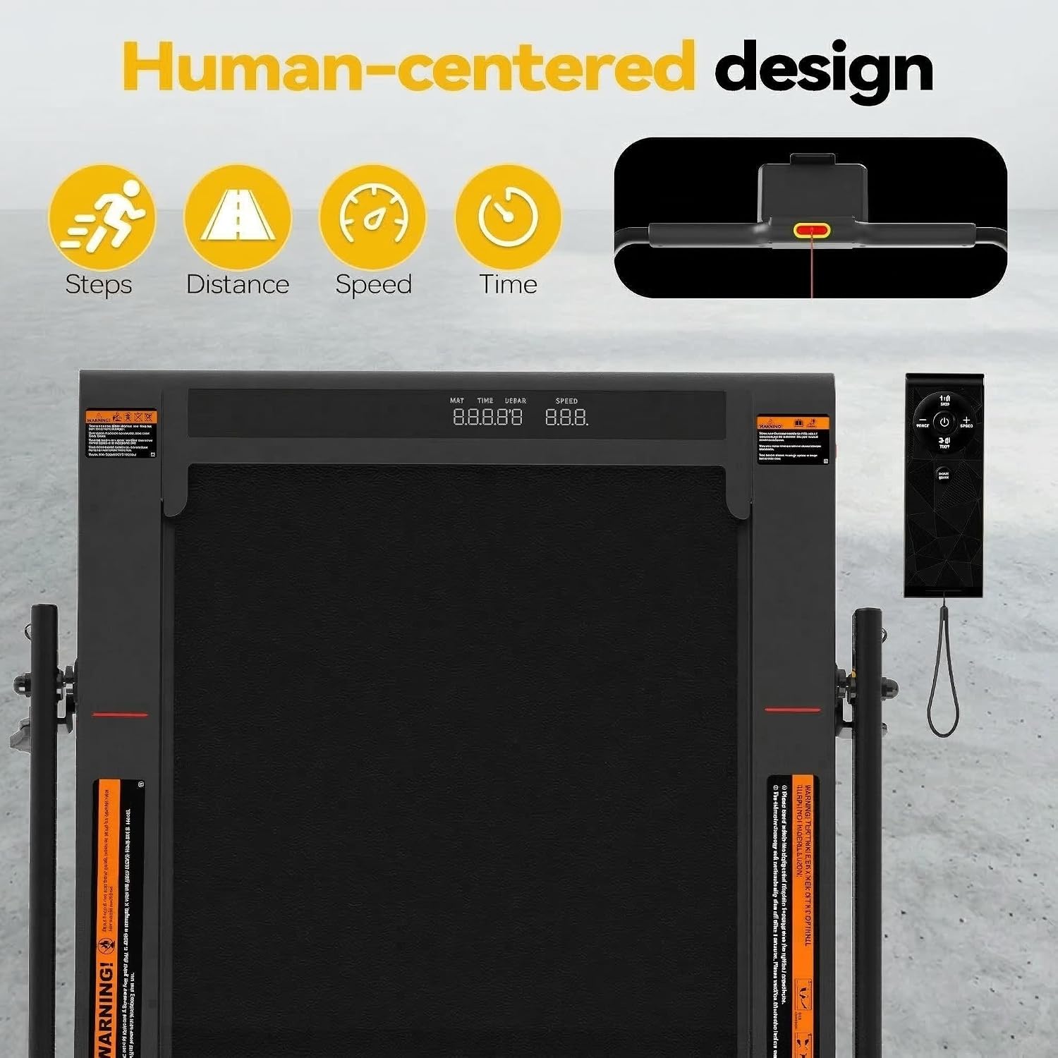 Freepi Walking Vibration Pad,3 in 1 Under Desk Treadmill with Handle Bar,Vibration Portable Treadmill for Home