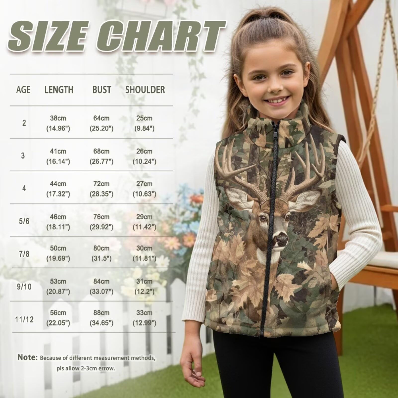 Dolyues Gilet de chasse en polaire chaude pour garçon avec poches et fermeture éclair intégrale 2 à 12 ans