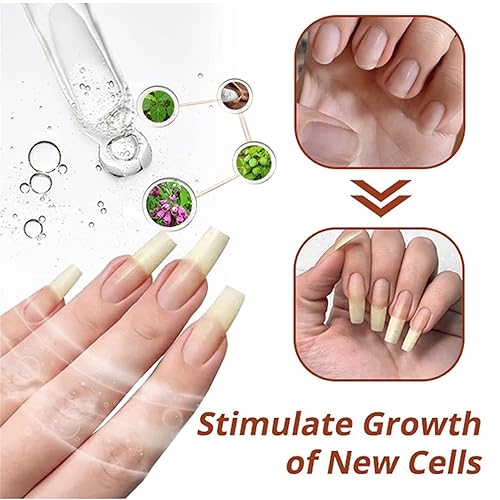 Miniatura 3 de Suero de crecimiento y fortalecimiento de uñas, fortalecedor de uñas, esencia de reparación de suero de uñas, crecimiento de uñas (4 unidades)