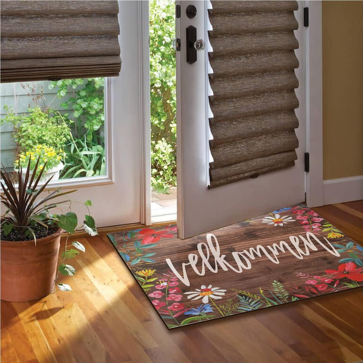 velkommen Entryway Rugs Indoor Non Slip Door Mat Indoor Front Door Rug, Rug for Entryway Indoor Mats for Front Door Entry Mats Indoor Home 30"X18"
