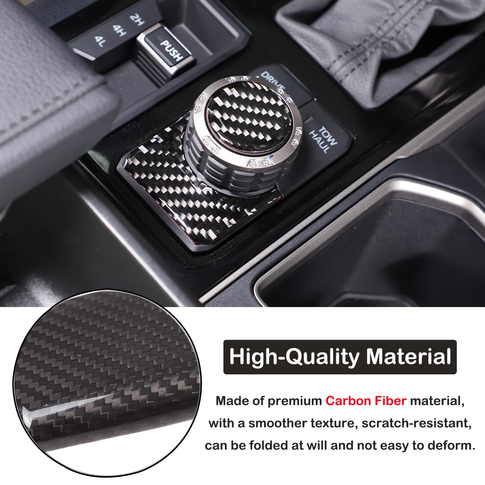 Tundra Center Console Trim Carbon Fiber Trim Sticker For 2022+ Toyota ...