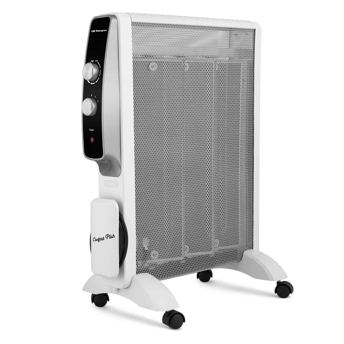 Orbegozo RMN 1575 Radiador de Mica de rápida convección y difusión del Calor, silencioso, piloto luminoso, 2 potencias de 500 W y 1500 W