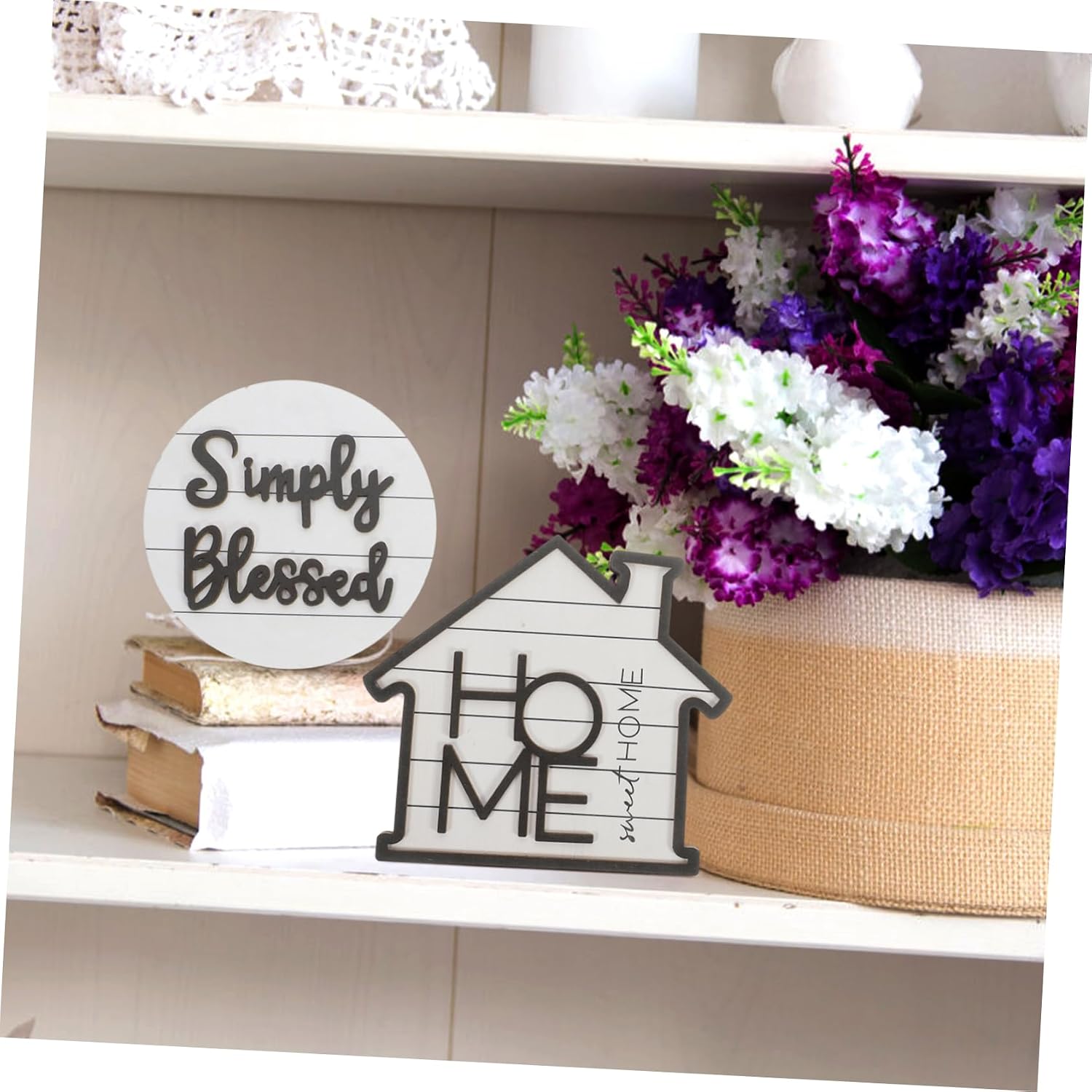 Rustic Wooden Wreath Tiered Tray Decor for Farmhouse Parties