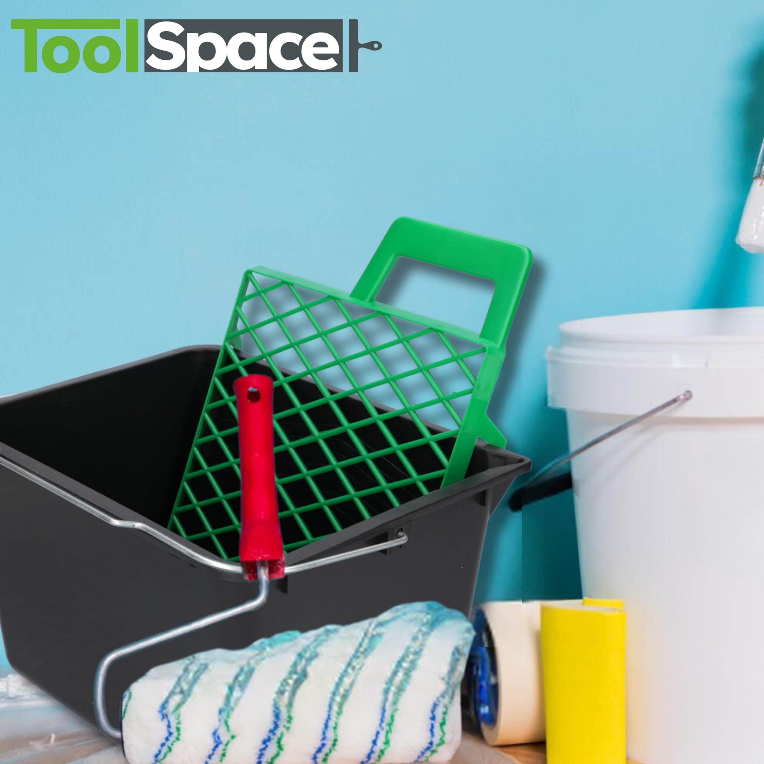 ToolSpace 10x Rejillas de Pintura 21 x 25,5 cm Rejillas rascadoras de Pintura de plástico Verde, Rejillas para Pintura, Accesorios de Pintura, Rejillas de Goteo, rascadores de Pintura