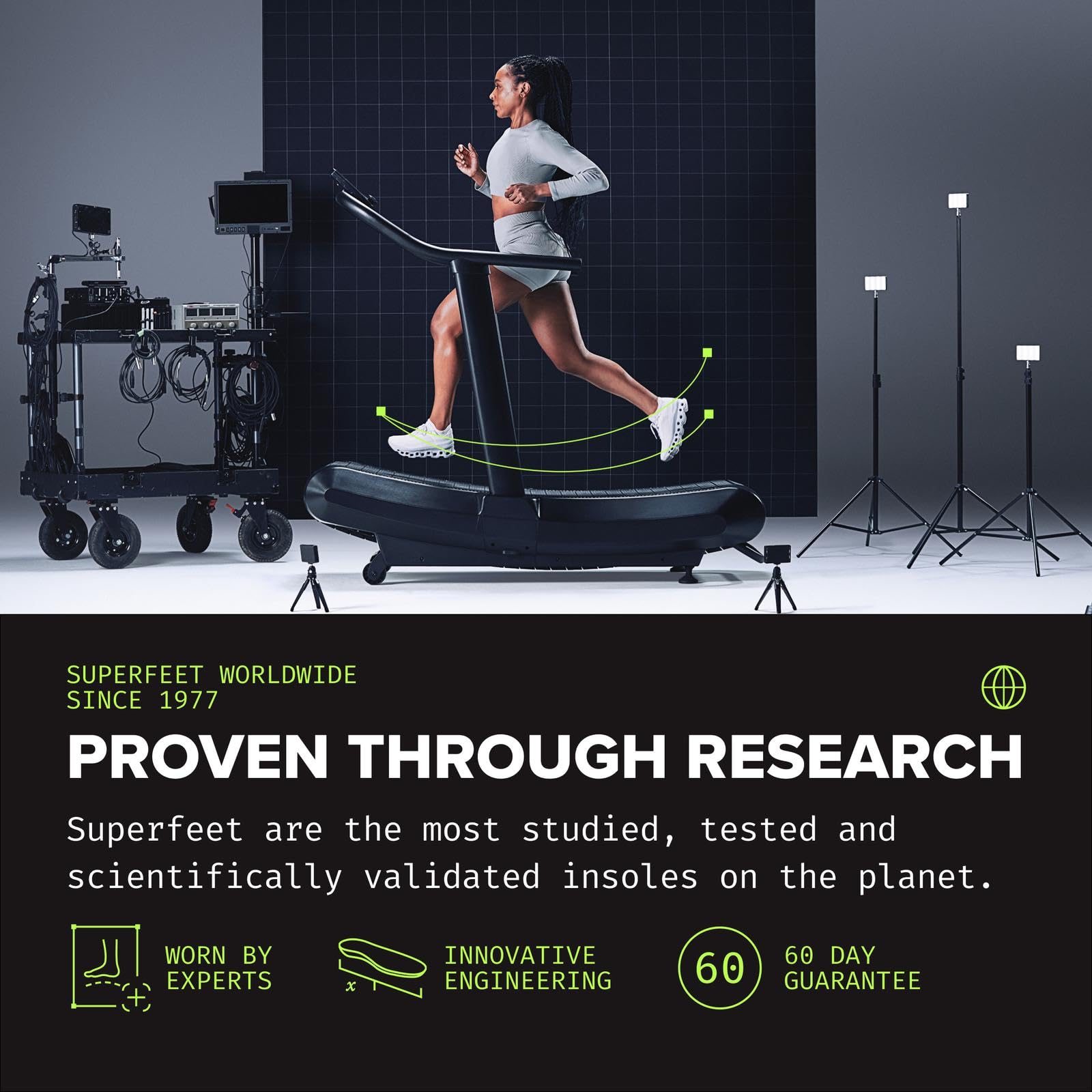 Superfeet All-Purpose Support High Arch Insoles Green for Active Lifestyle with High Arch Support - Men 2.5-5 Women 4.5-6 product thumbnail 5