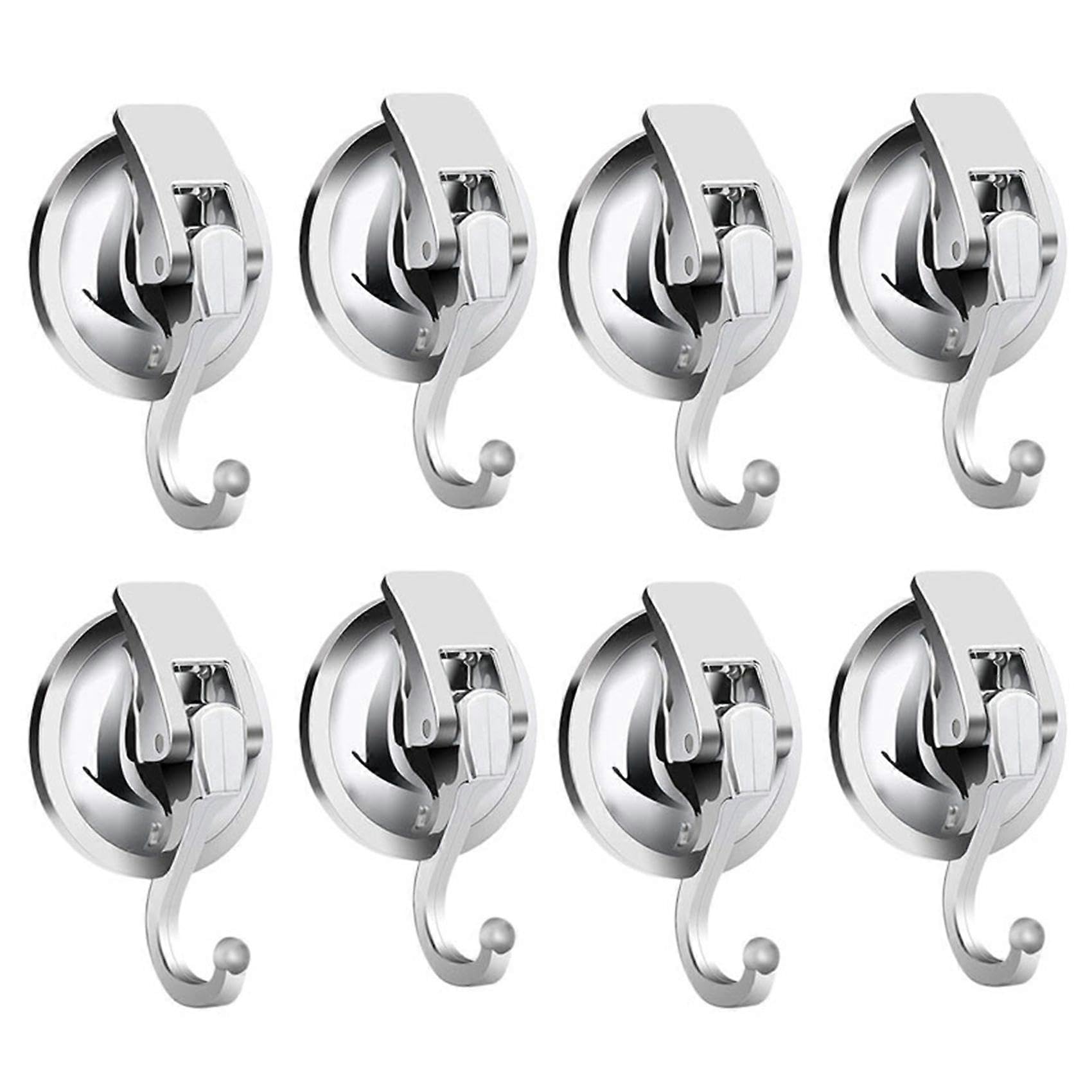 Joyhappst Image Color Heavy Duty Vacuum Suction Cup Hooks (8 Pack) For Kitchen Bathroom Restroom Organization