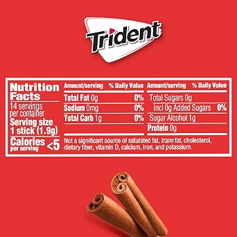 Mondelez Global Trident Cinnamon, 14 ct