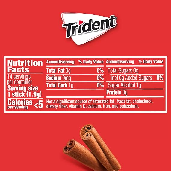 Mondelez Global Trident Cinnamon, 14 ct