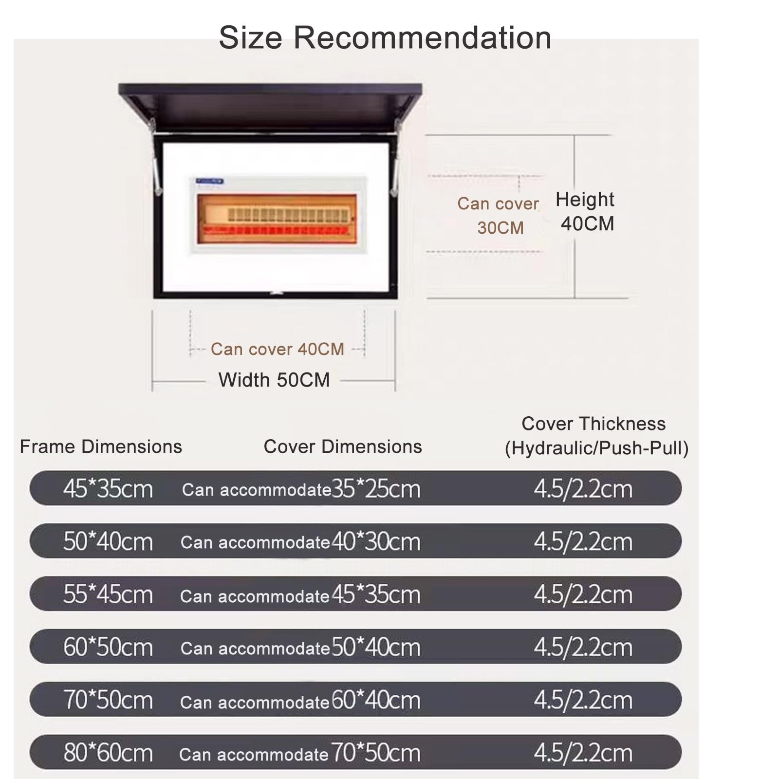 Las Decoraciones Para Tapas De Interruptores, Tapa Cuadro Electrico, Modernas Para Cajas De Fusibles Y Decoraciones Paneles Distribución(Beige6,60 * 80cm/23.6 * 31.4in)