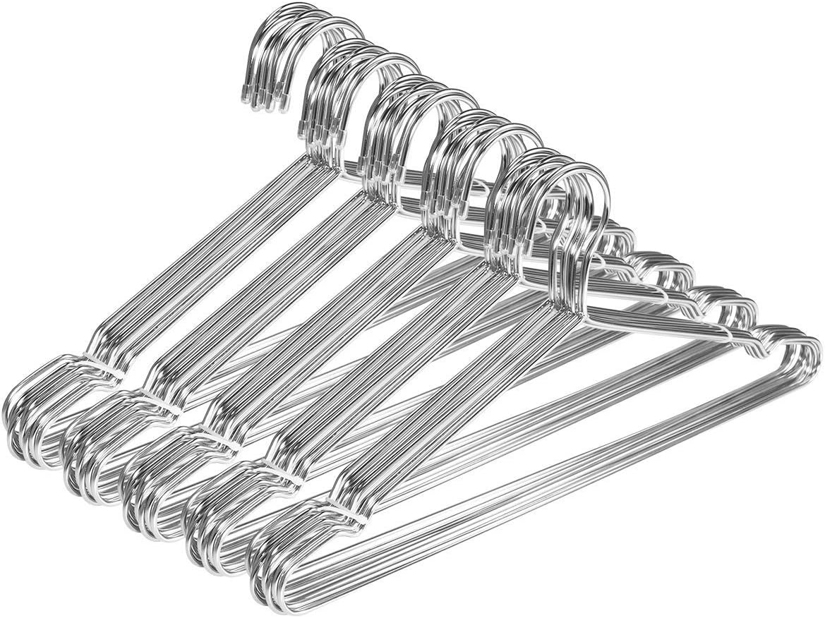 Wooden Hangers 50 Pack Suit Hangers with 360Degree