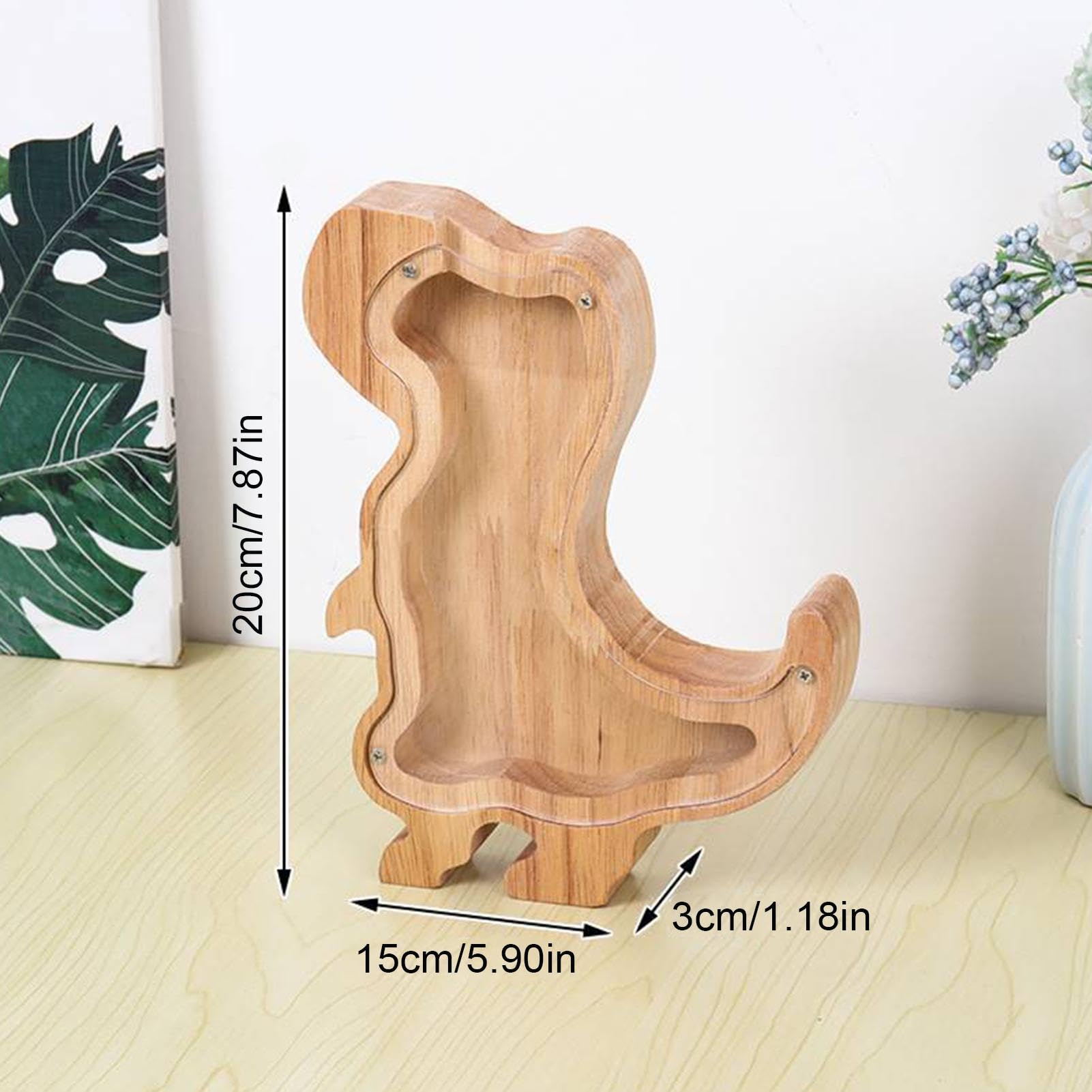 貯金箱、貯蓄コインバンク、面白いアート貯金箱ウッドクリアコインバンク貯蓄貯金箱かわいい動物と植物の形の貯金箱女の子用キッズボーイギフ 動物貯金箱 【送料無料】貯金箱 おしゃれ マネーバンク 北欧 ナチュラル アニマル かわいい 景品 子供会 販促 募金箱 恐竜 猫 豚 ...