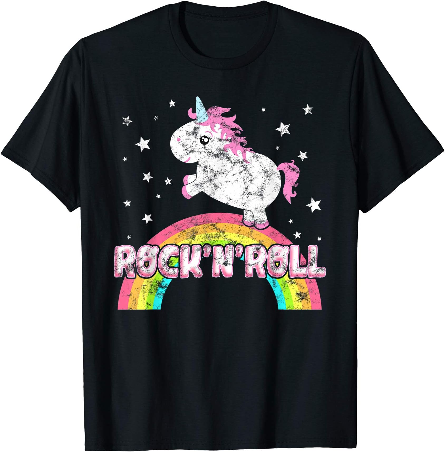 Funny Cool Rock'n'Roll Music Shirts And GiftsFunny Ironic Cool Unicorn Rock'n'Roll Music Festival T-Shirt T-ShirtOEKO-TEX STANDARD 100