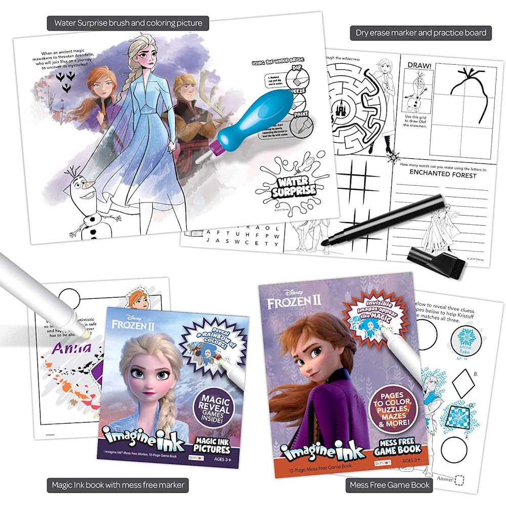 『Disney FROZEN』（全４巻）（マイヤペン対応） Amazon.com: Disney Frozen 2 Anna and Elsa Imagine Ink 4-in-1