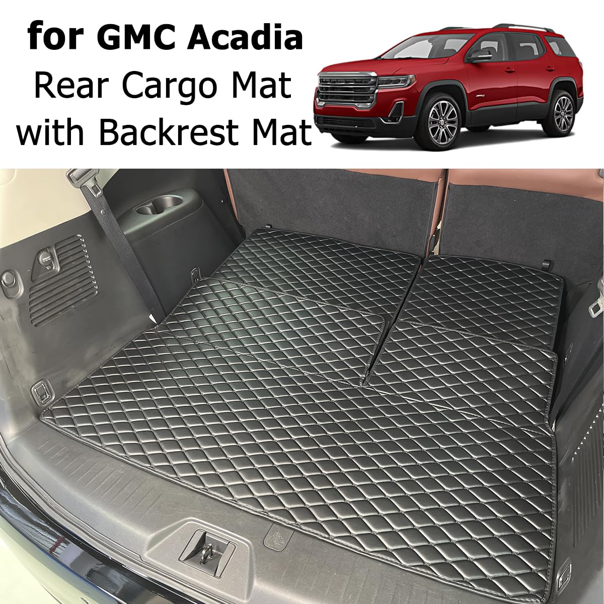 CreekT All-Weather Floor Mats & Cargo Liner Set For GMC Acadia 2017-2023 (6-Seat) 3 thumbnail image