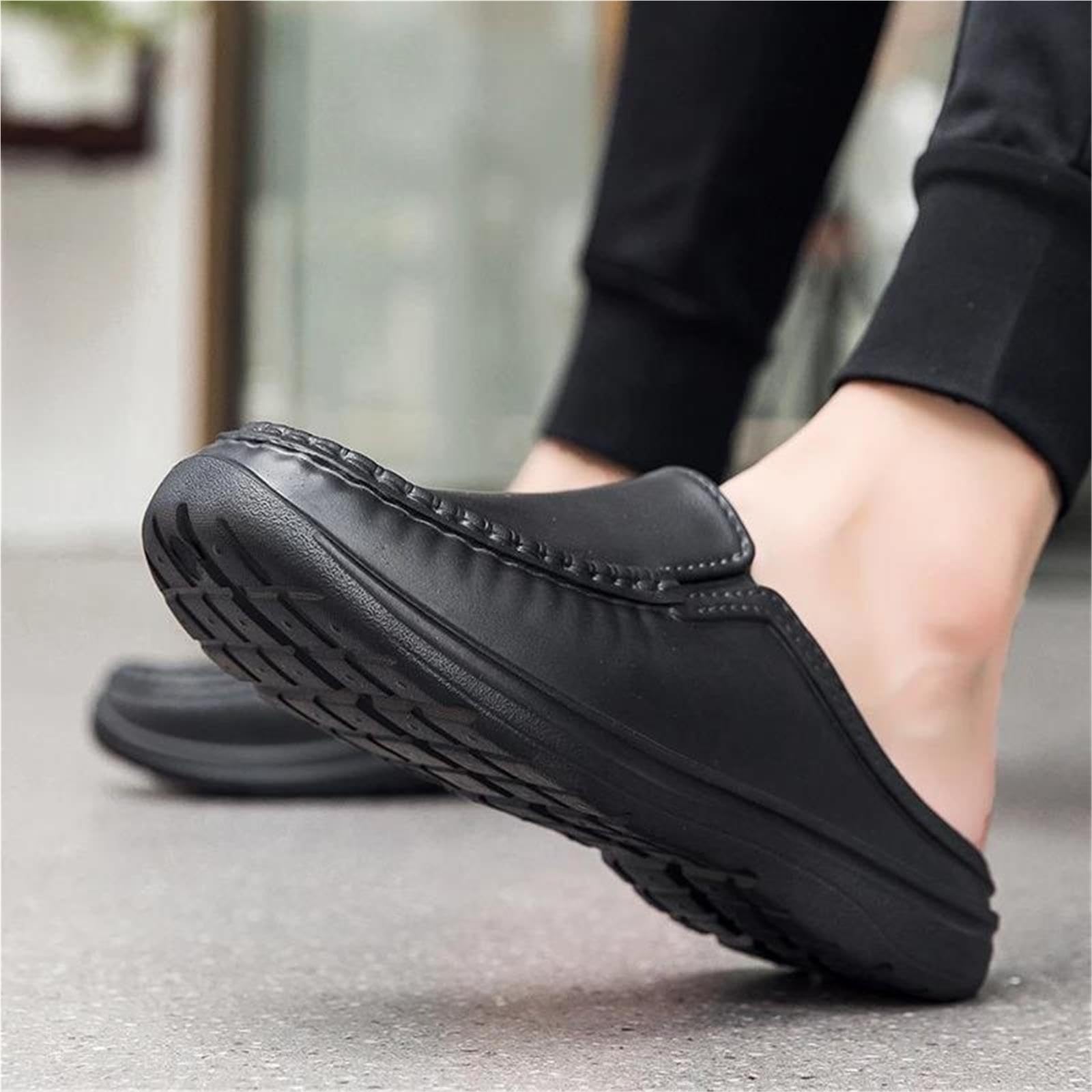 Zapatos Casuales De Cuero for Hombre Chef Antideslizante