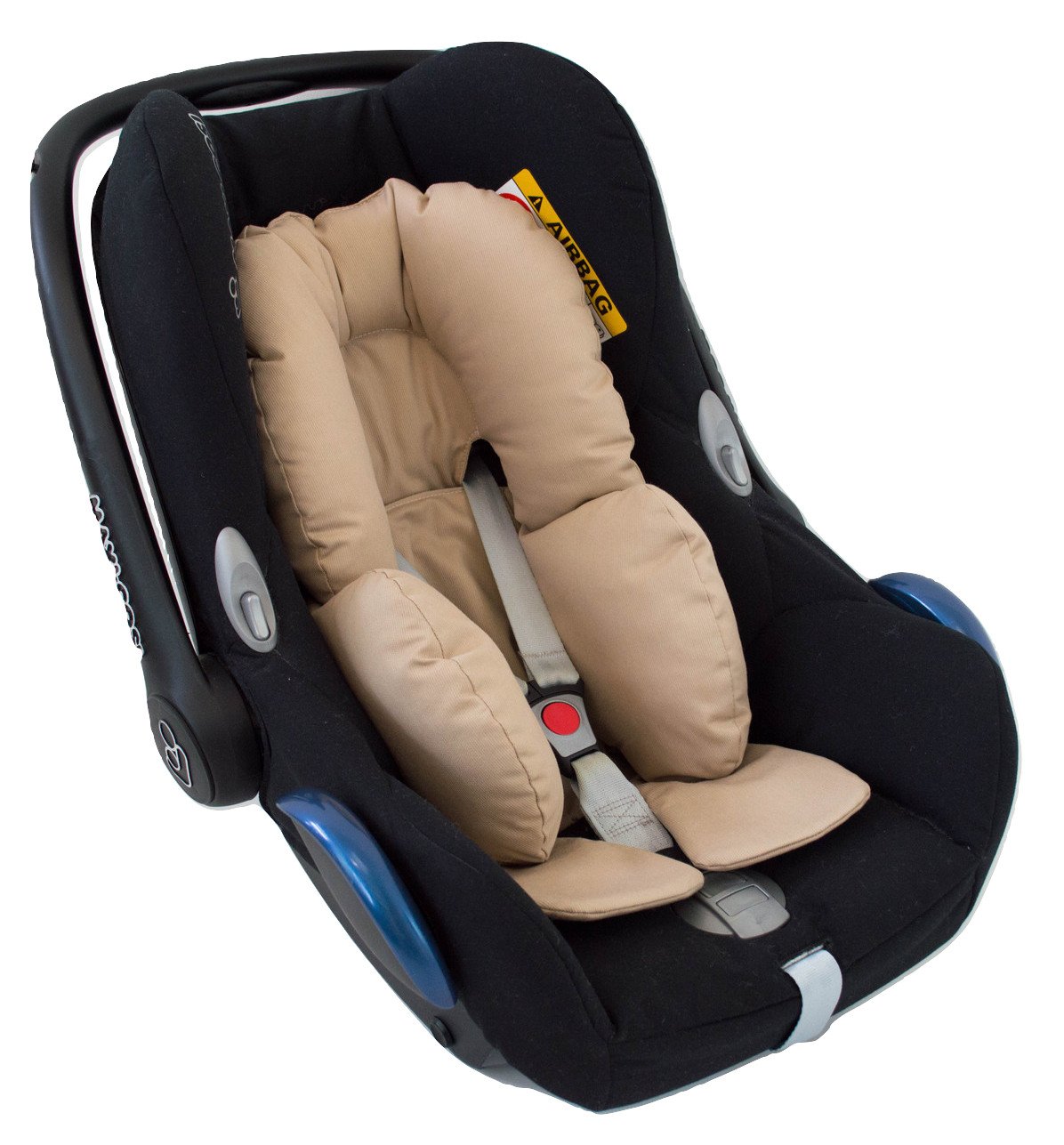 Riduttore universale REVERSIBILE per maxi cosi, gruppo 0, il seggiolino auto o il passeggino. Disponibili in vari modelli e colori. (Basic Camel)