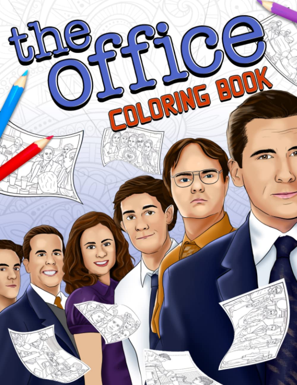 The Office Coloring Book: Dunder Mifflin Coloring Book for Fans with Micheal Scott, Dwight Schrute, Jim Halpert,...