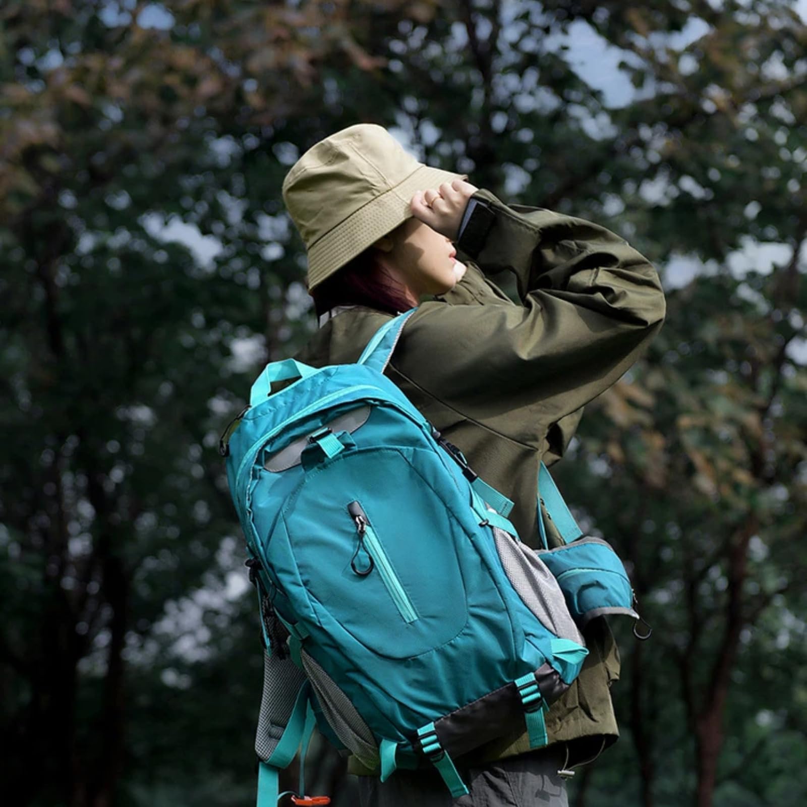Outdoor Sports Plecak turystyczny Duża pojemność Torba na laptopa Piknik Torba kempingowa, Czarny, L, Casual