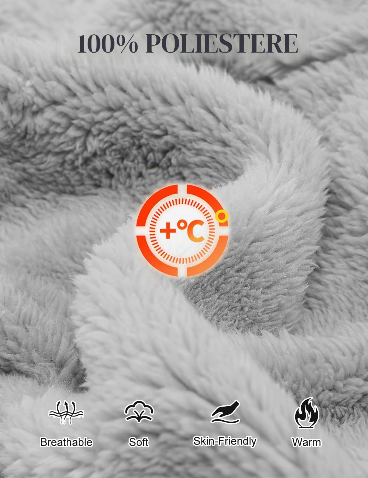 Niwicee Pigiama Donna Invernale Due Pezzi in Pile,Set Pigiami da Notte Felpato Top Manica Lunghe e Pantaloni Lungh con Tasche Pigiama Caldo da Casa per Lounge e Sleepwear S-XXL