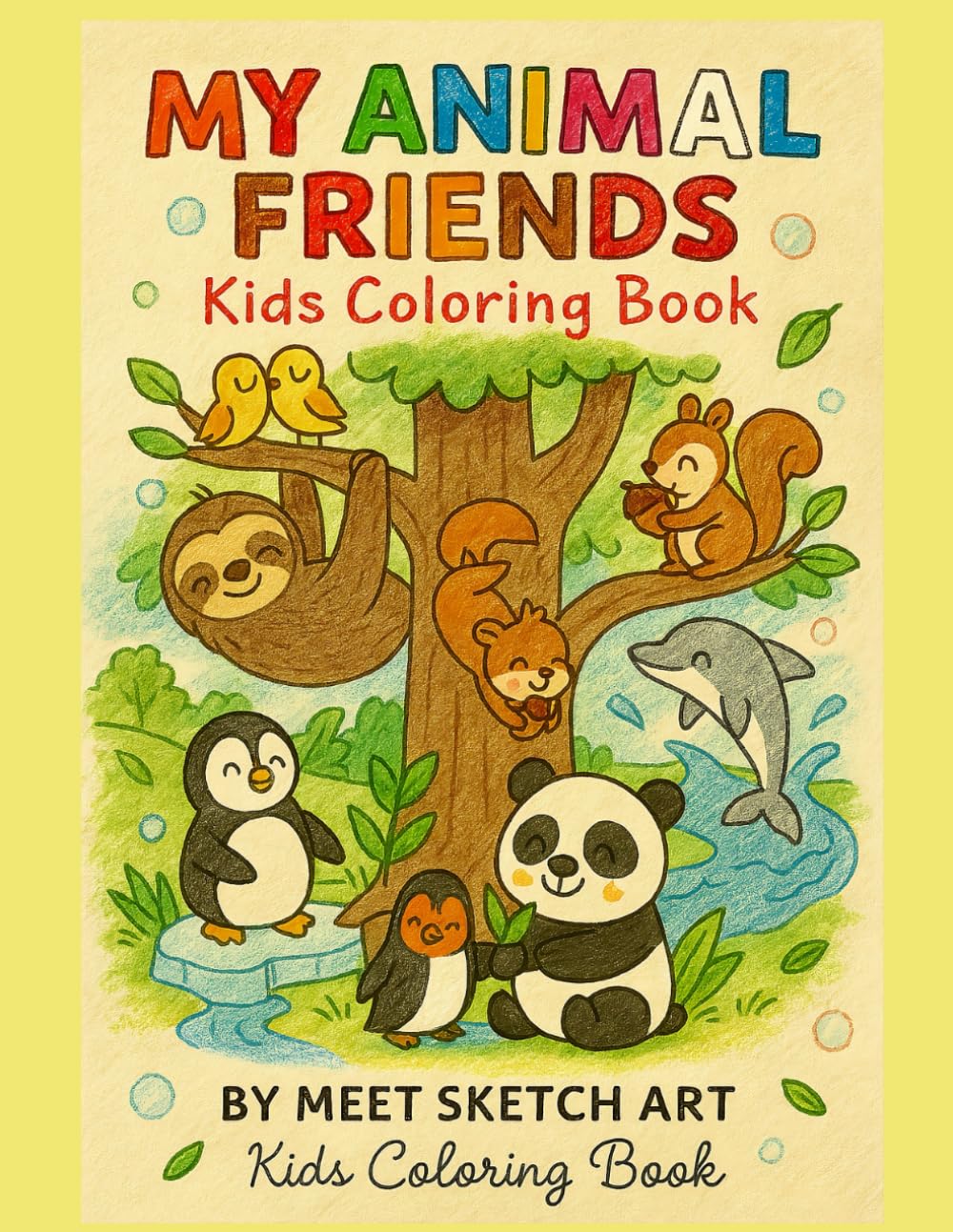 My Animal Friends: A Joyful Journey Through Nature: Best Coloring Book for Kids