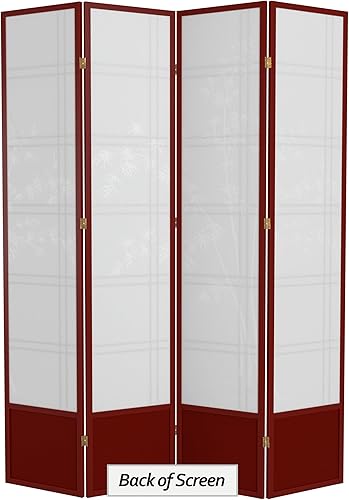 Miniatura 31 de Oriental Furniture - Pantalla Shoji para árbol de bambú de 7 pies de alto, color miel, 6 paneles Miel,Natural,Negro