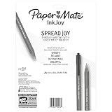 Paper Mate Inkjoy 100 Rt Ballpoint Pen, Retractable, Medium 1 Mm, Black Ink, Black Barrel, 20/Pack – view 6