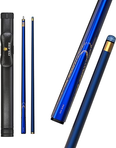 Miniatura 4 de Premier - Taco de billar de 58 pulgadas, 20 onzas, 2 piezas con punta premium de 0.374 in y funda de cuero, palo de billar, palo de billar, palo de