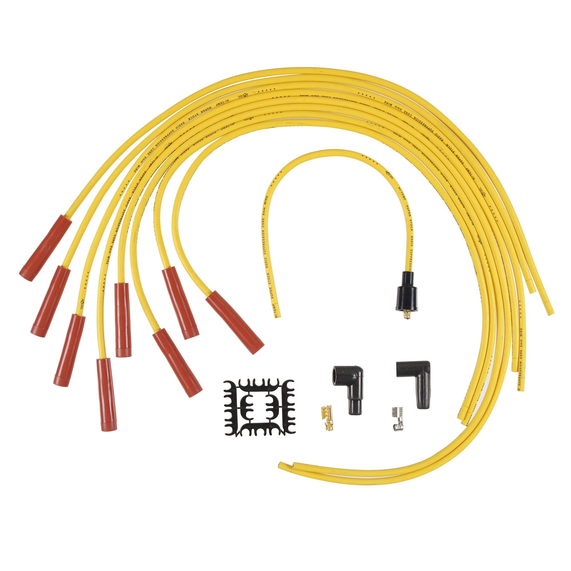 Amazon.com: ACCEL 4040 Spark Plug Wire Set - 8mm - Yellow with