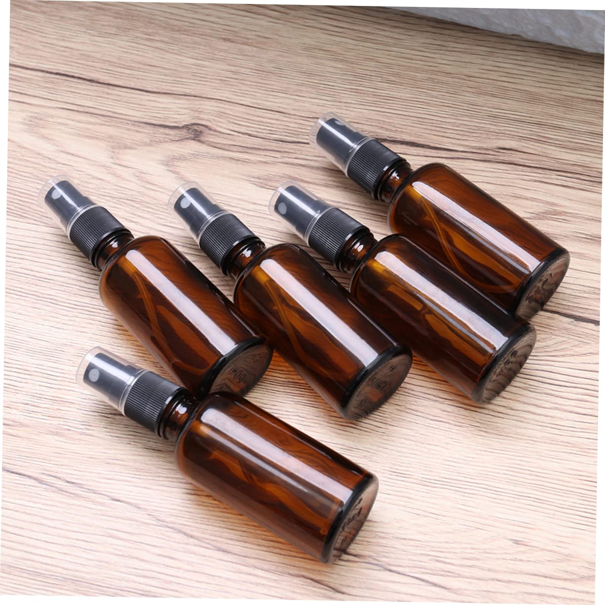 FOMIYES 20pezzi Flacone Spray Vuoto Vetro Marrone Flacone Cosmetico da Viaggio Portatile per Profumi Oli Essenziali e Altri Articoli