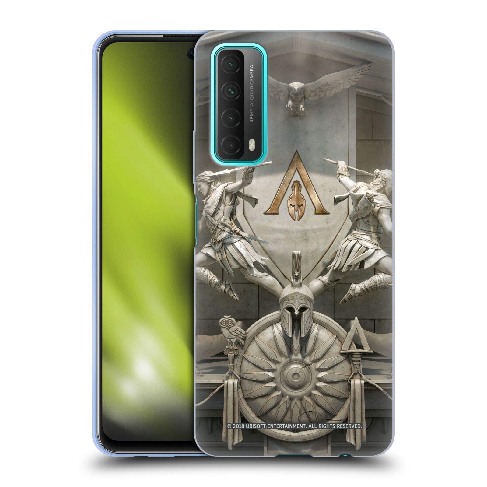 Head Case Designs Officially Licensed Assassin's Creed Sculpture Odyssey Key Art Soft Gel Case Compatible With Huawei P Smart (2021)