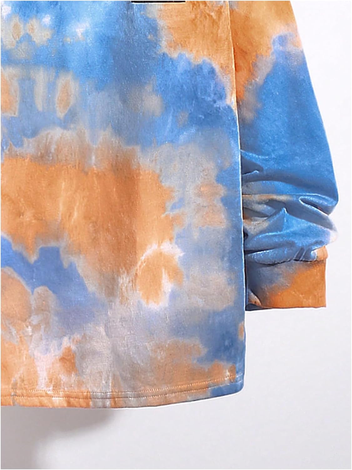 Boy's Tie Dye T Shirts Crew Neck Long Sleeve Tee Tops Casual Fall Tshirt - Image 4