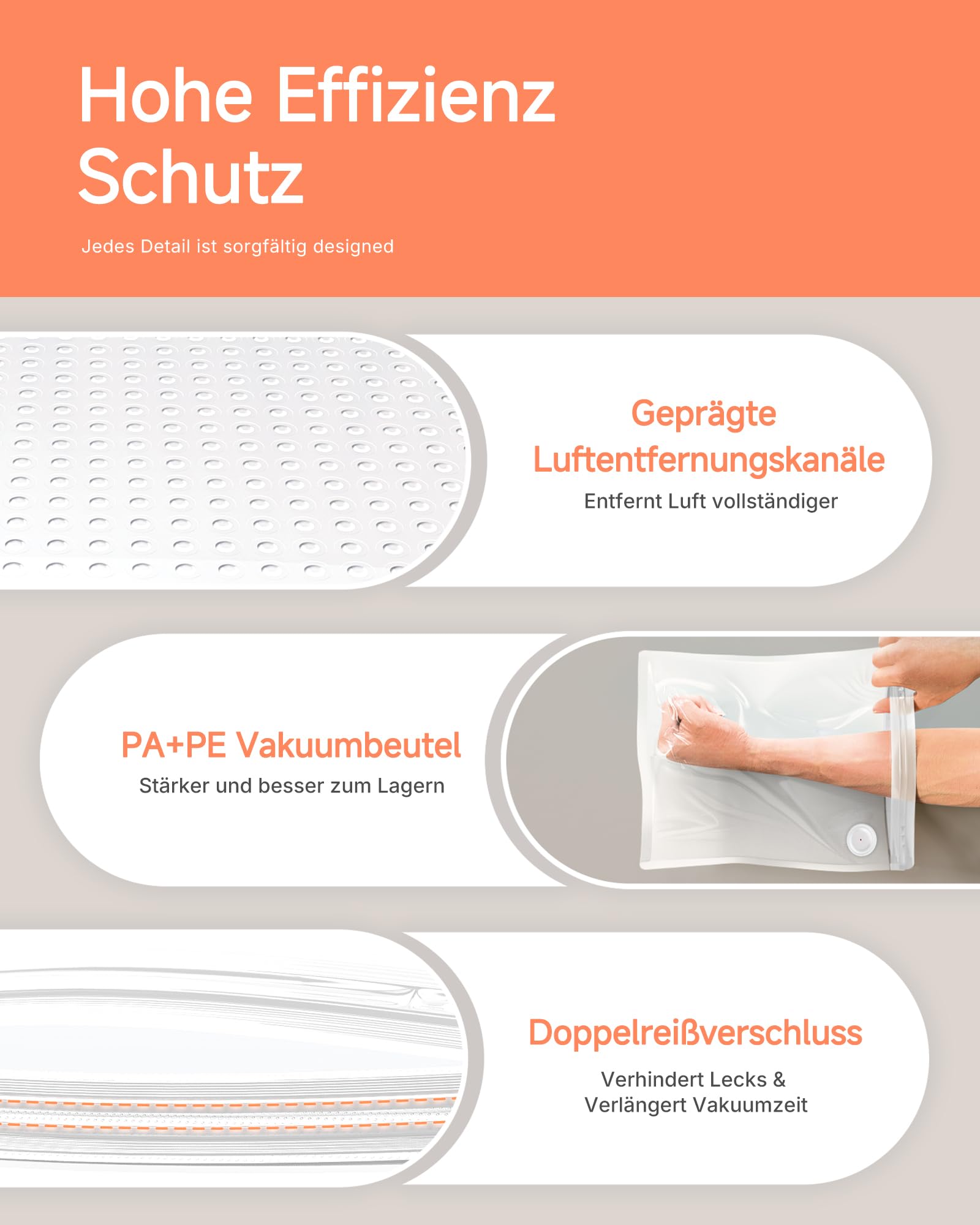 YOOPAI Vakuumbeutel-Kit für 3D-Drucker-Filament mit Automatischer Pumpe, 20 Extra Große Aufbewahrungs Beutel (38x33 cm) Kompatibel mit Bambu Lab 1.75mm Filament