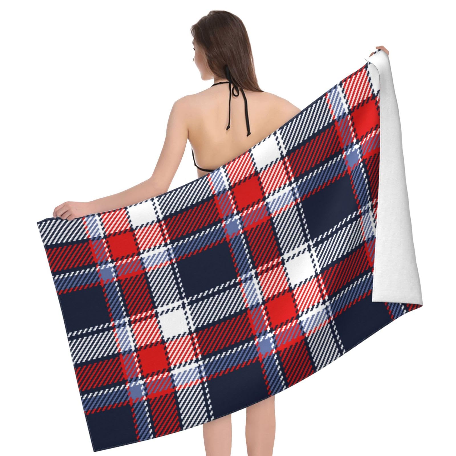 Yilyih Serviette De Plage, Serviette De Plage D'Été, Serviette De Plage En Microfibre Double Face En Velours, Serviette De Natation Polyvalente